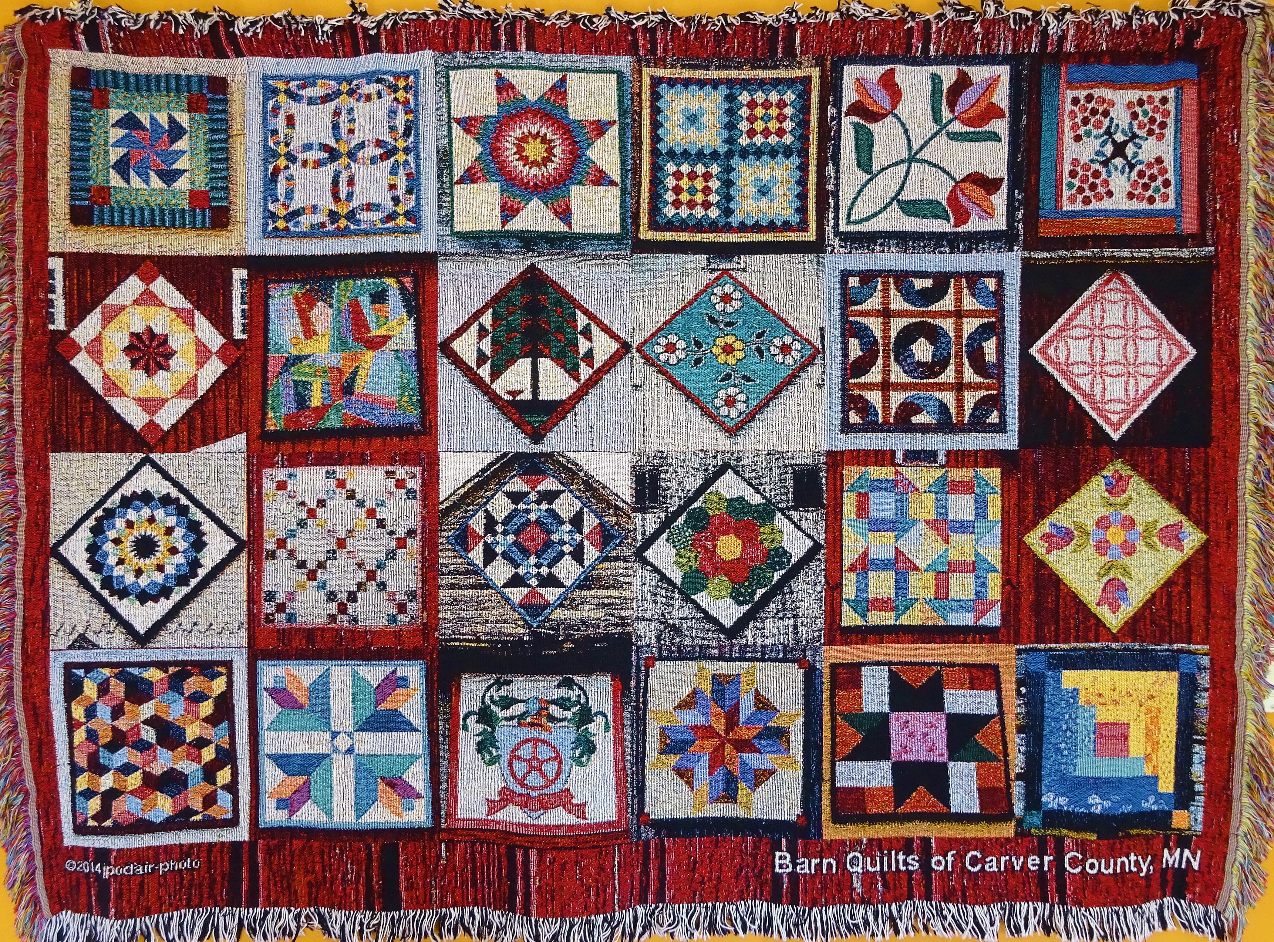 Barn Quilt Throw Or Tapestry Barn Quilts Of Carver County Mn