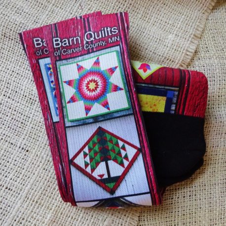 Barn Quilt Socks