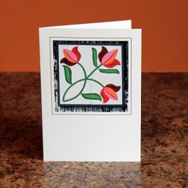 Triple Tulip Greeting Card